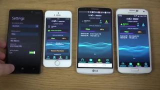 Lumia 930 vs iPhone 5S vs LG G3 vs Samsung S5 - speed
