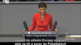 Sahra Wagenknechtová zaútočila na Angelu Merkelovou