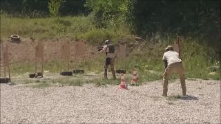 Assault rifle tactical shooting