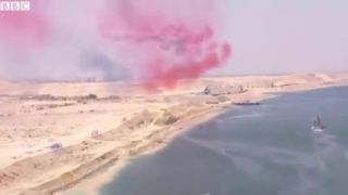 Otváranie Suezského kanála v Egypte