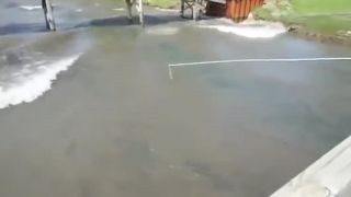Povodeň obrátila celý tok rieky
