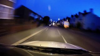 Night drive lapse .