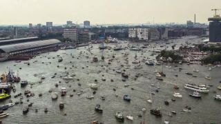 Veľmi rušný deň v prístave (SAIL Amsterdam 2015)