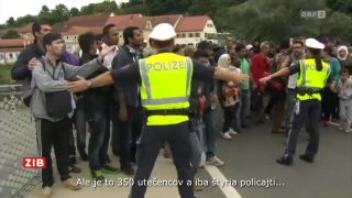 Rakúski policajti vs. 350 utečencov