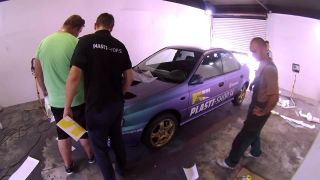 Subaru Impreza GT - Plasti Dip chameleon modra/fialova