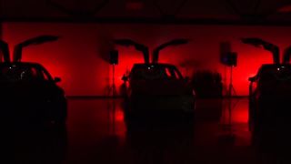 Tesla Model - X vianočná show