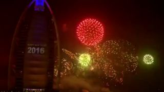 Ohňostroj v Dubaji 2016