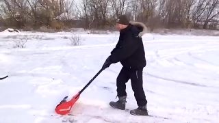 Vylepšená snežná lopata z Ruska