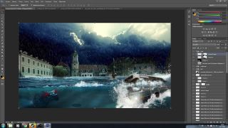 Potopená Bratislava - Photoshop speedart