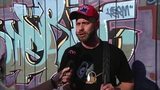 Slovenský fanúšik na zápase Slovensko : Rusko