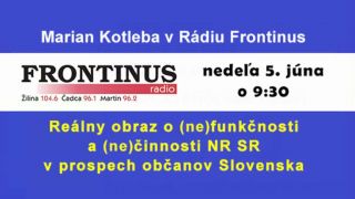 Marian Kotleba v Rádiu Frontinus (05.06.2016)
