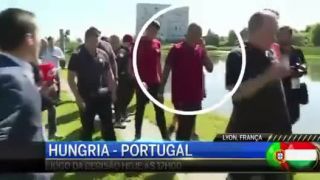 Reakcia Cristiana Ronalda na otázku reportéra