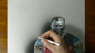 Nádherná 3D maľba hrdinu menom Colossus z filmu Deadpool