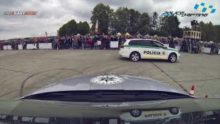 Slovenskí, českí a poľskí policajti driftujú