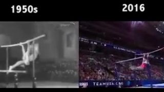 Gymnastika OH 1950 vs 2016