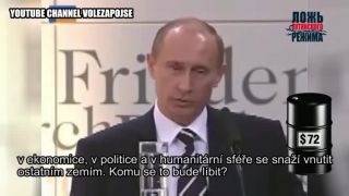 Putin mení názory podľa ceny ropy (CZ titulky)