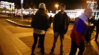 Proruský provokatér v Minsku zobral nohy na plecia.