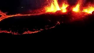 Sopka Piton de la Fournaise (Reunión)