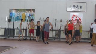 Tréning základov v kungfu škole