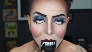 Inšpirácia na halloweensky makeup - Bábka