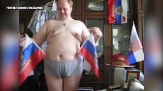 Ruský patriot pred kamerou (Rusko)