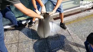 130 litrov vody v kúpacej čiapke