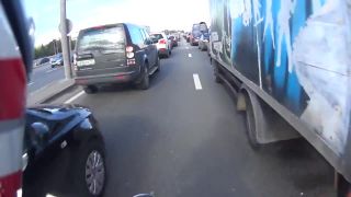 Motorkár zažil na diaľnici deň otvorených dverí (Rusko)