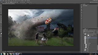 Tornado na mojej záhrade? Photoshop práca zrychlene