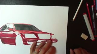Toyota jzs 171 Crown Majesta - speedart /timelapse/