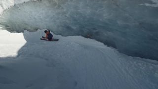 Extrémny freeskiing na ľadovci (Francúzsko)