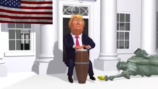 Donald Trump hrá v Bielom dome na kongá