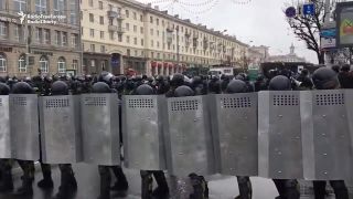 Zakázaná demonštrácia v Bielorusku
