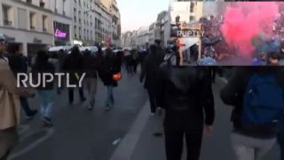 Protesty v Paríži.