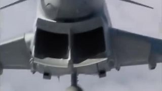 Pilot předvedl vynikající pilotáž stíhačky Typhoon.