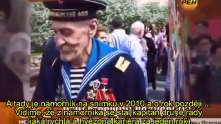 Rusko vystavuje falošných veteránov (CZ titulky)