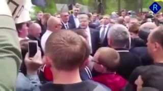 Reakcia ľudí na Porošenka