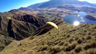 Šialený speed flying v údolí Wanaka (Nový Zéland)