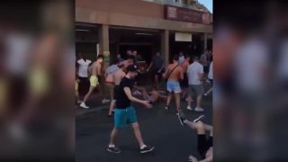 Futbaloví fanúšikovia na Malorke