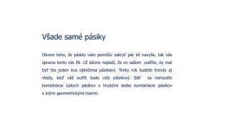 Módne trendy roku 2017
