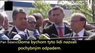 Německý vicekancléř vs odpůrci masové imigrace [cz titulky