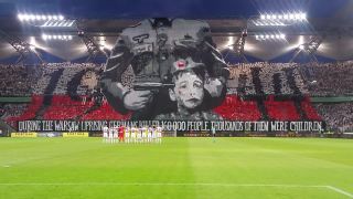 Fanúškovia Legia Varšava spomínali na rok 1944