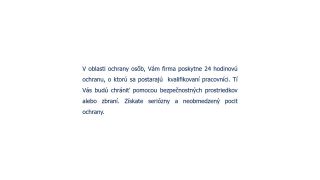 Bezpečnosť - priorita číslo jeden