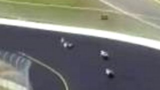 Pád z motocykla.