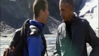 V divočině s Bearem Gryllsem Barac Obama
