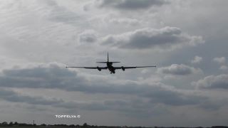 Pristávanie prieskumného lietadla Lockheed U-2