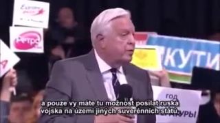 Vladimír Putin odpovedá na otázky novinára z BBC