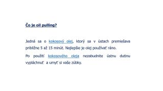 Carbon coco organický olej - 100 % prírodné bielidlo