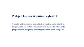 Vzdelanie, ktoré ti zmení život
