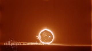 Explozia jadrovych bômb v noci