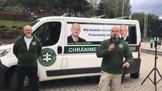 Protest proti útoku cigánov v Medzilaborciach